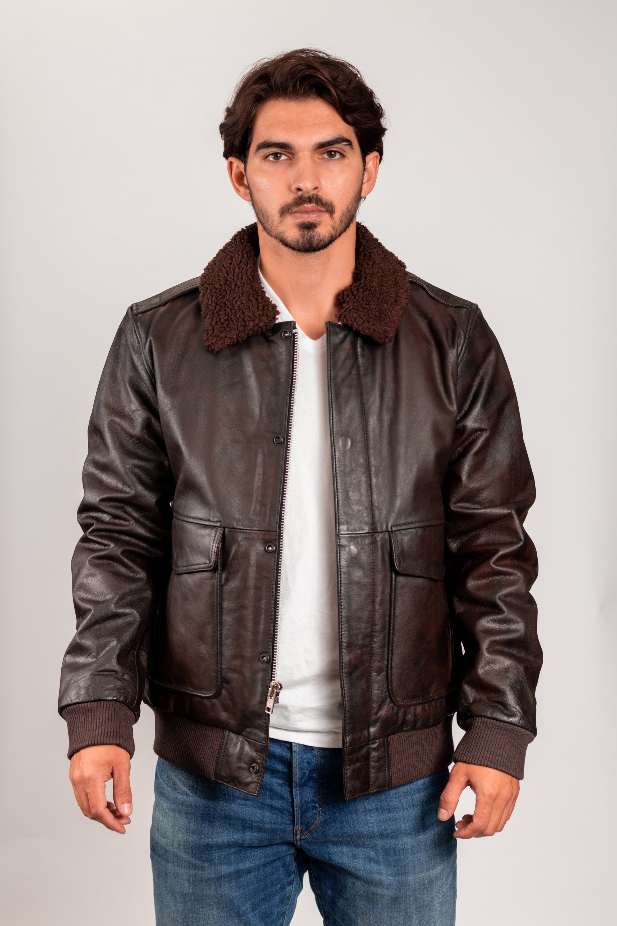 Bomber Men's Fashion Leather Jacket