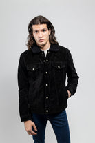 Luke Men's Faux Shearling Cow Suede Jacket