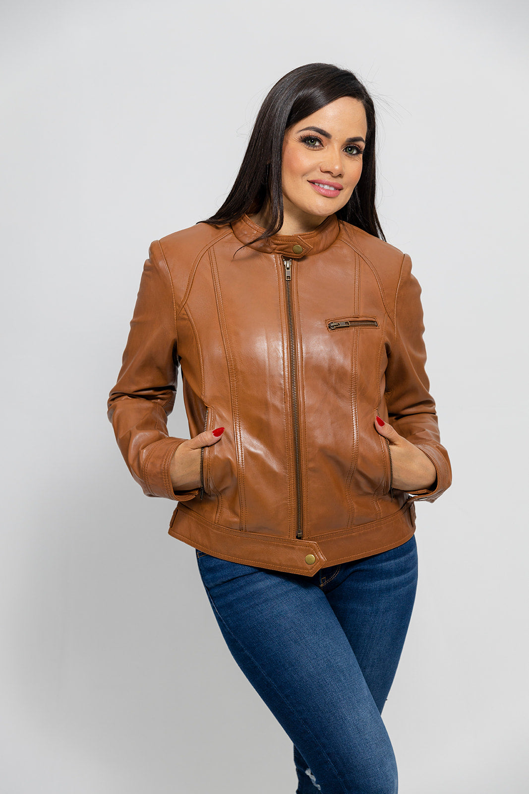 Favorite Women's Fashion Leather Jacket 