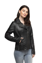 Lindsay - Women's Leather Jacket Black Women's Leather Jacket