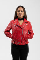 Claudia Womens Fashion Leather Jacket