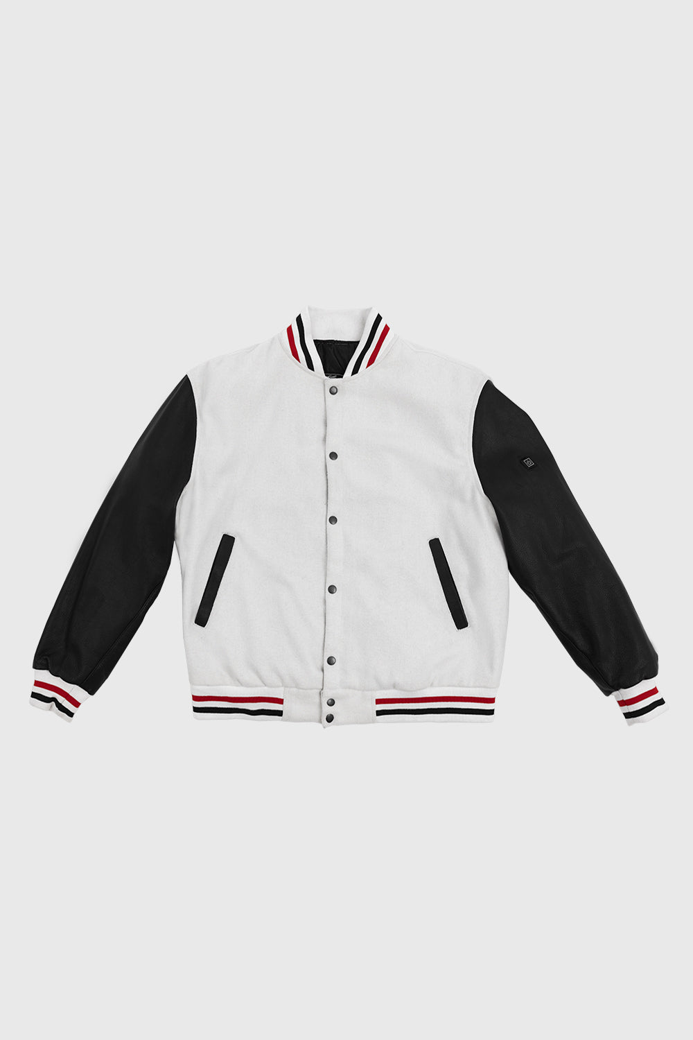 Varsity Wool Body With Leather Sleeves