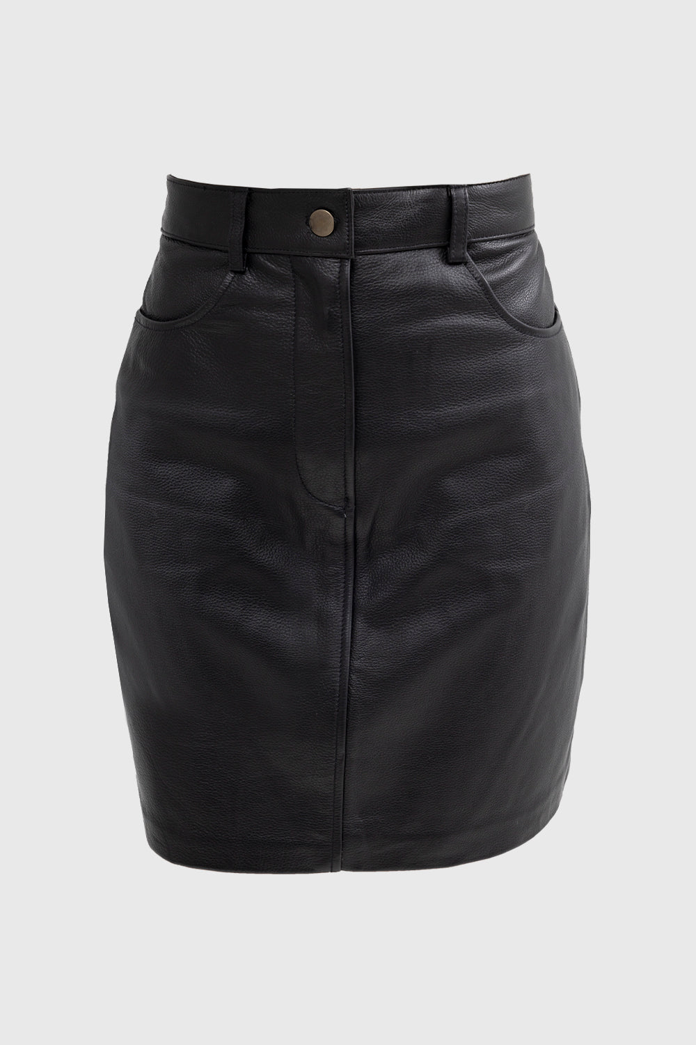 Fashion Leather Pencil Skirt Maddie Whet Blu NYC