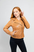 Harper Moto Leather Jacket Women's Leather Jacket