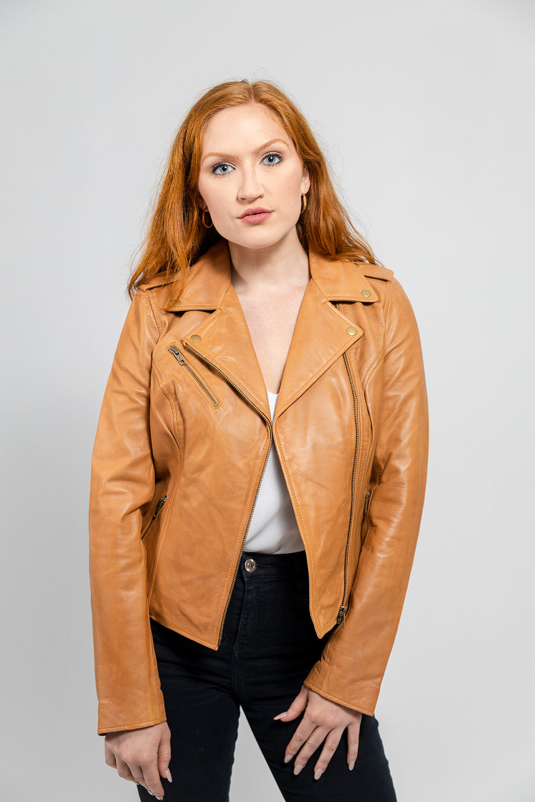 Harper Moto Leather Jacket Women's Leather Jacket