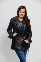 Traci Leather Trench Coat Women's Leather Jacket