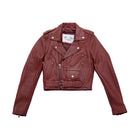 Katy Leather Jacket Oxblood Women's Leather Jacket BH&BR COLLAB