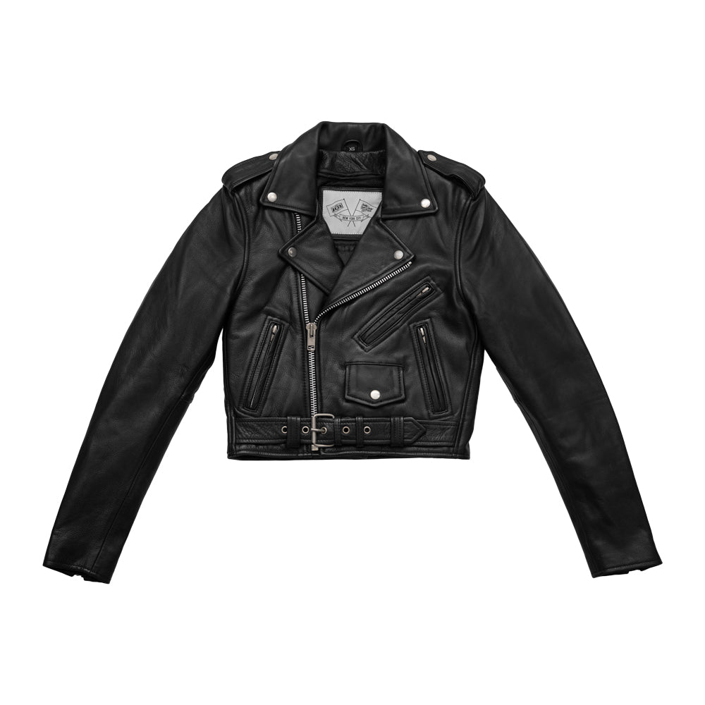 Imogen Motorcycle Leather Jacket Black Women's Leather Jacket BH&BR COLLAB